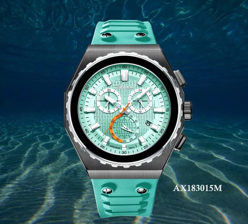 ساعت اکسنت سه_موتور_کرنوگراف بند رابر اورجینال