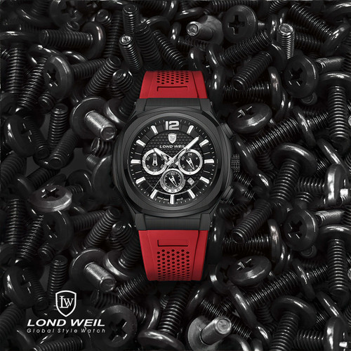 ساعت لوندویل سه موتوره بند پیو قاب چهارگوش اورجینال