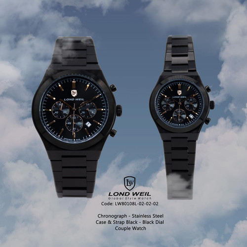 ساعت لوندویل ست وتک سه موتوره کرنوگراف دور قاب خاص اورجینال