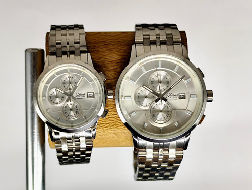 ساعت کوبل ست سه موتوره کرنوگراف فول استیل