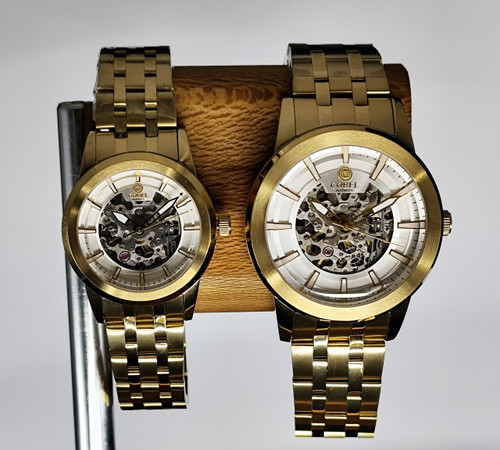 کوبل ست اتوماتیک بند استیل پشت شیشه ای