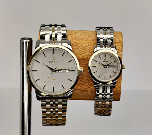 داتیس ست دوتقویم بند استیل