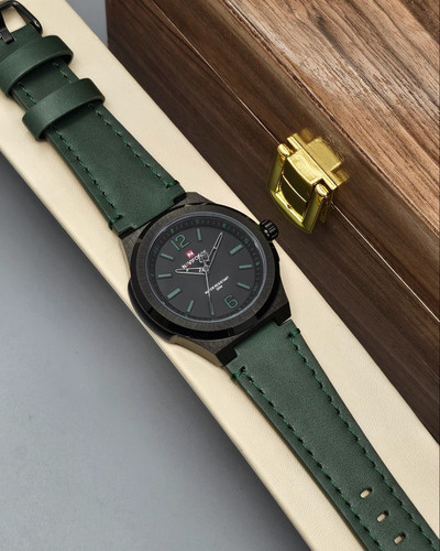 ساعت ناوی فورس اسپورت بند برزنتی گرد