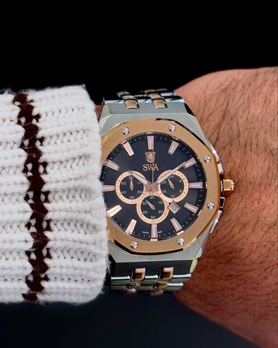 ساعت مچی مردانه سویس ارت سه موتوره کرنوگراف اورجینال
