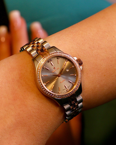 ساعت مچی زنانه سویس ارت کلاسیک دور نگین