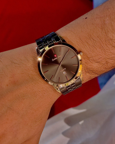 ساعت سویس ارت مردانه گرد کلاسیک