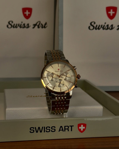 ساعت مچی مردانه سویس ارت فول تایم سه موتوره