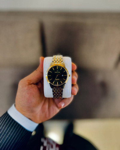 ساعت سویس ارت مردانه طلای صفحه کلاسیک