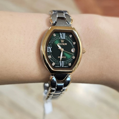 ساعت زنانه واتسون بند استیل بیضی