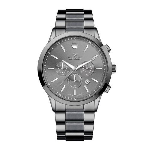 ساعت مردانه واتسون دودی سه موتوره کرنوگراف