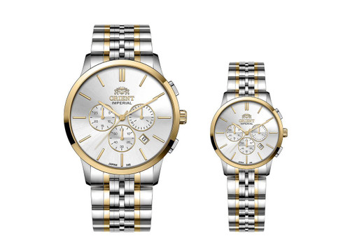 ساعت اورینت ست کرنوگراف فول استیل