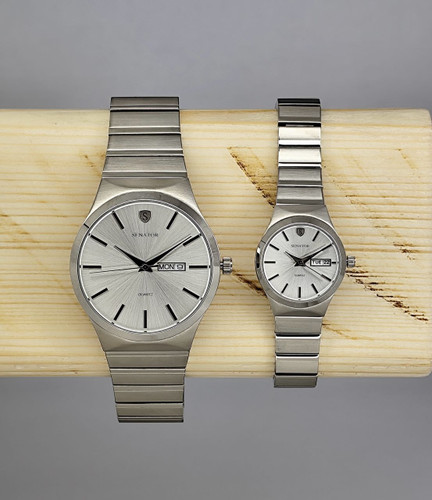 ساعت سناتور ست دوتقویم گرد اورجینال