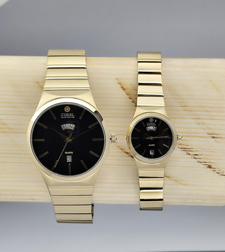 ساعت کوبل ست کلاسیک دوتقویم بند اجری6283