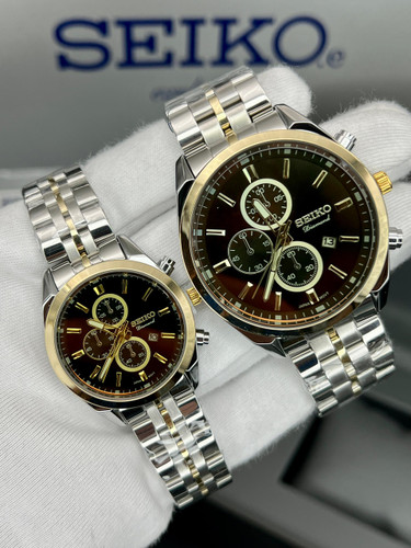 ست فلزی سیکو دیامو بند استیل موتور ژاپن