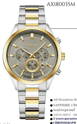 ساعت مچی مردانه اکسنت سه موتوره کرنوگراف اورجینال180035