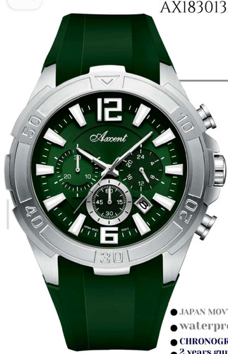 ساعت مچی مردانه اکسنت سه موتوره کرنوگراف بند رابر 183013
