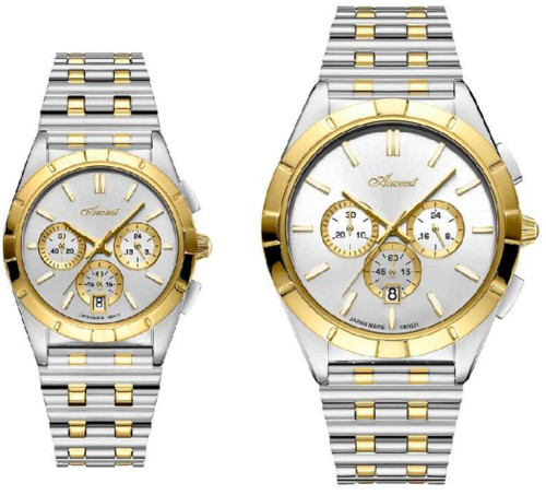 ساعت ست اکسنت کرنوگراف بند امگایی 180031