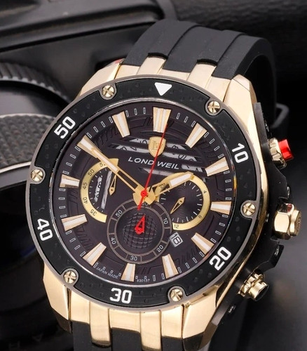 ساعت مچی لوندویل سه موتوره کرنوگراف بند رابر اورجینال 830137